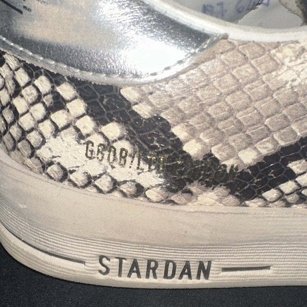 Golden Goose Stardan LAB Sneakers Snake Print Leather Leopard Print Pony Skin - Picture 8 of 8